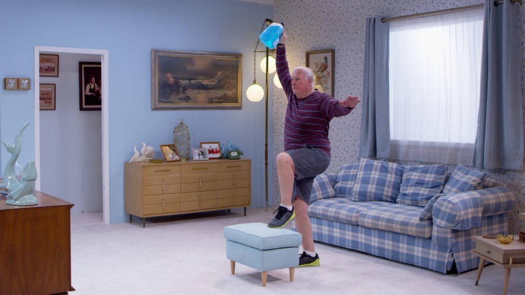 At-Home: Toe Tap Ottoman Progression