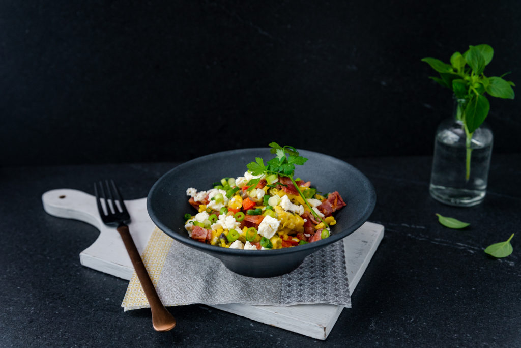 Bacon & Feta Scramble