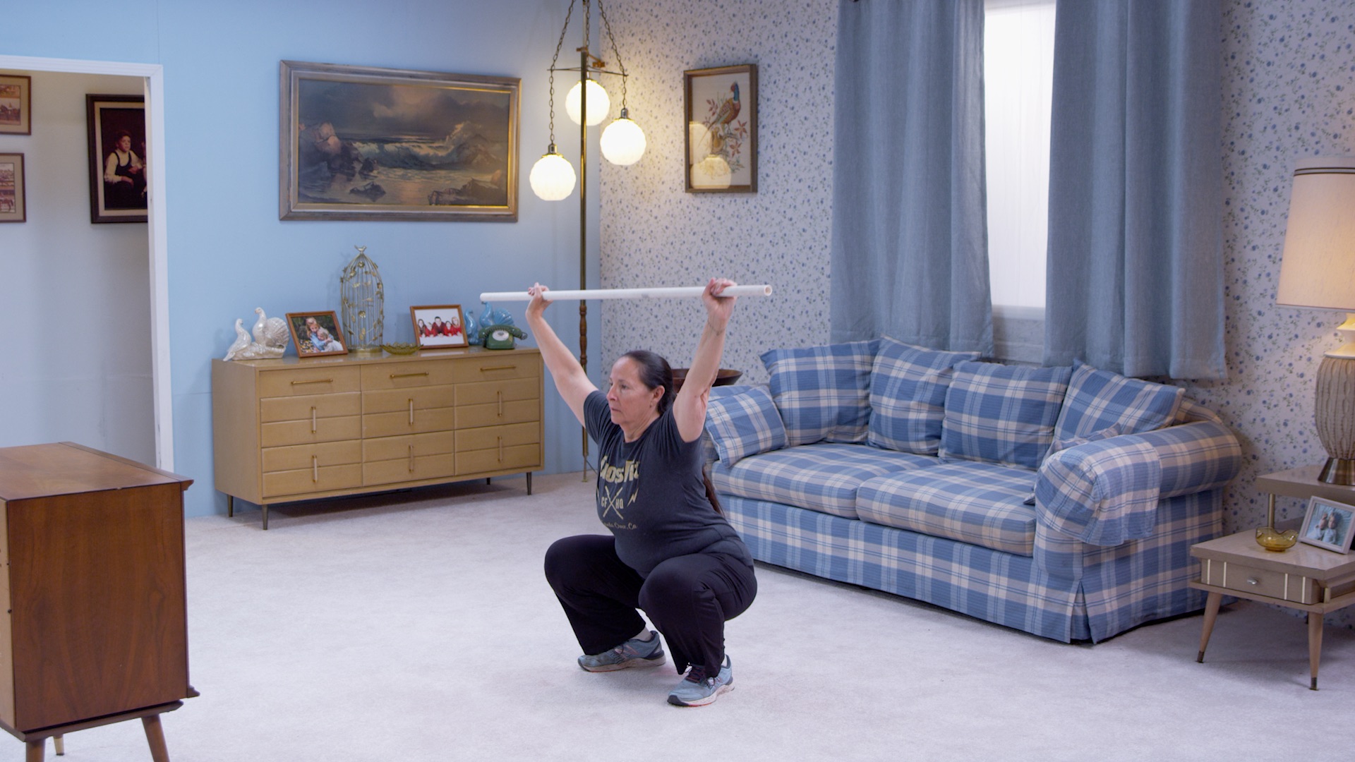 CrossFit AtHome Workout Jumping Jacks &amp; Overhead Squats