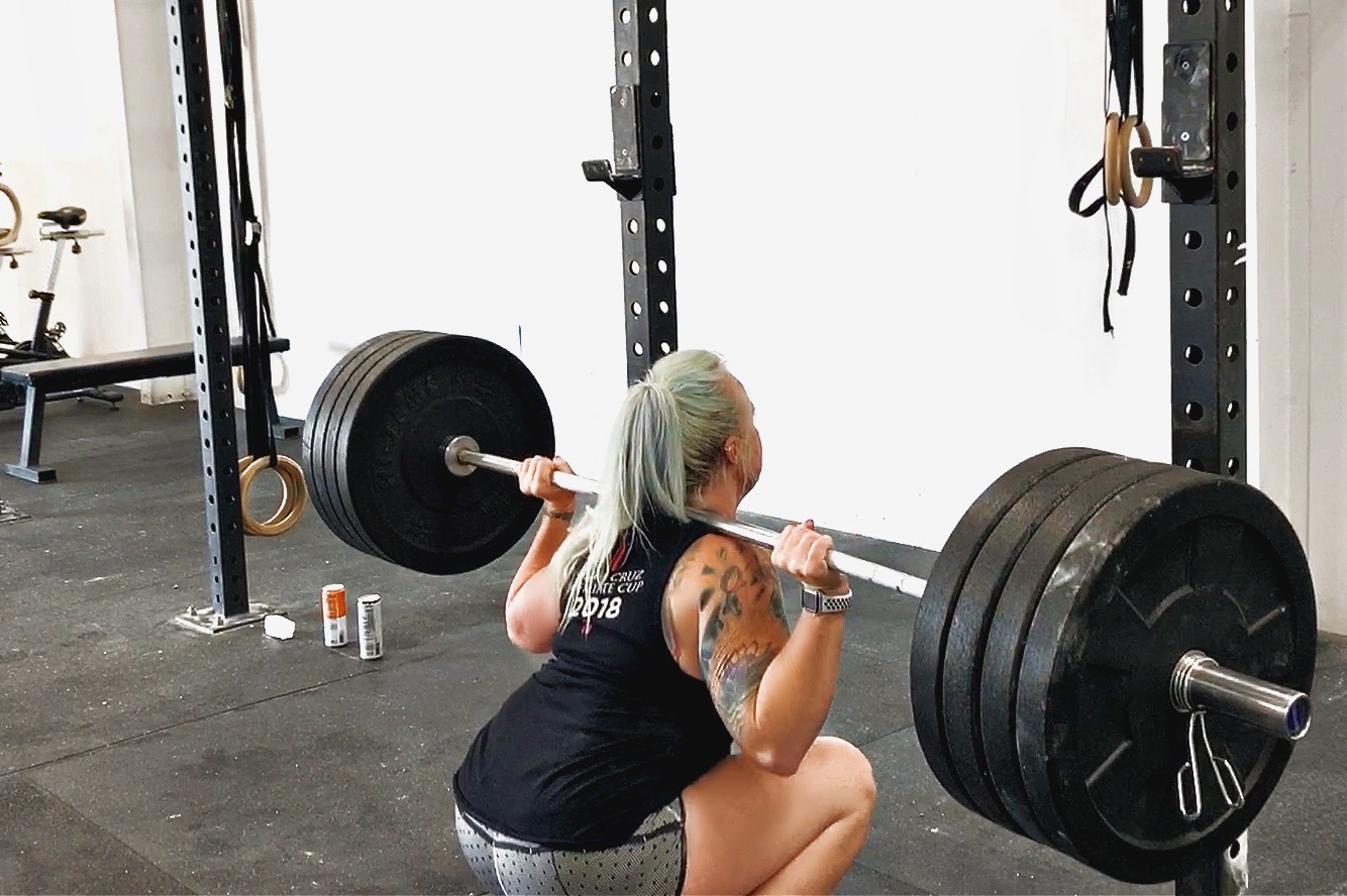 Angie Manson back-squats