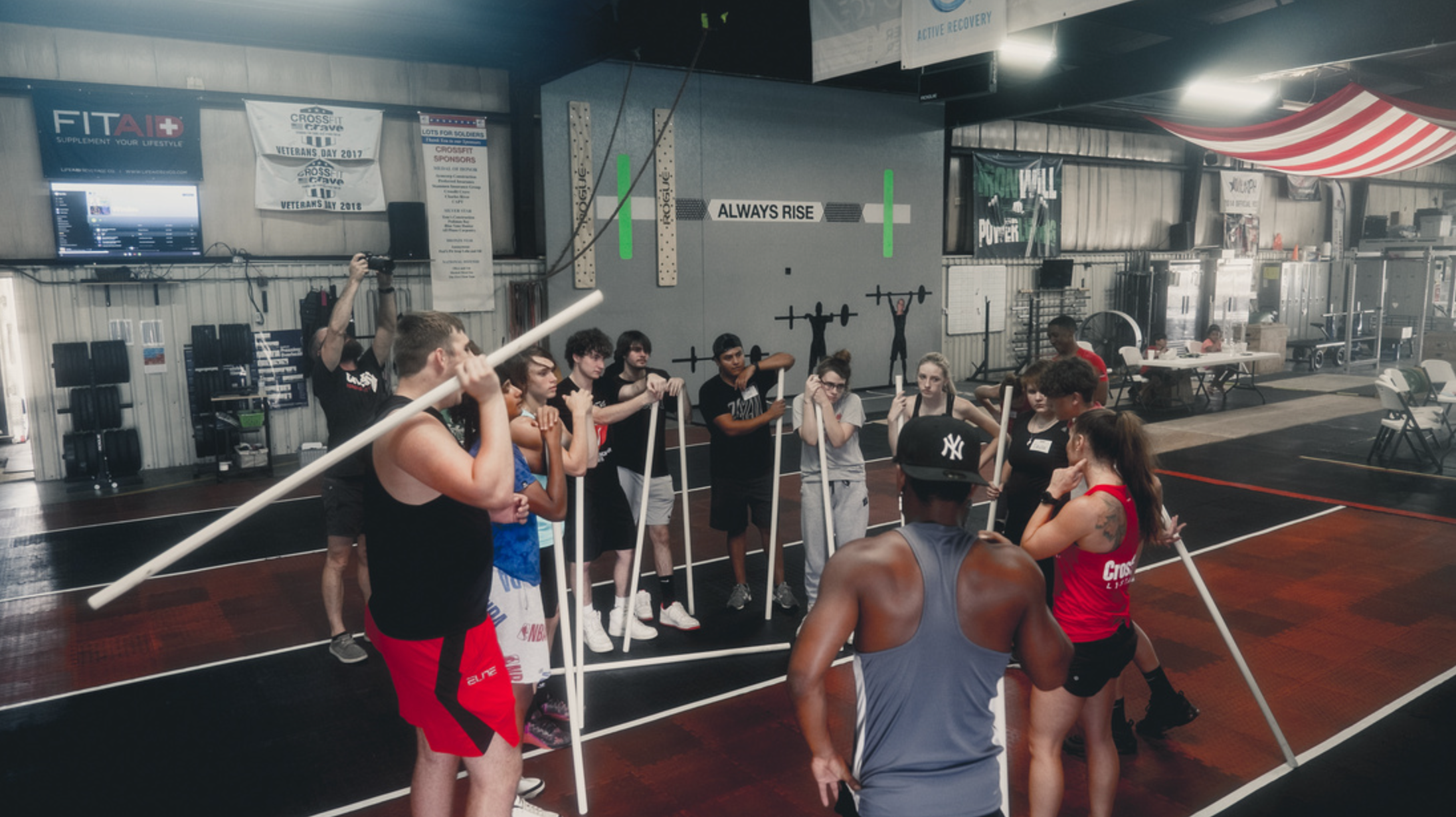 Circle up at a CrossFit Scholarship Level 1