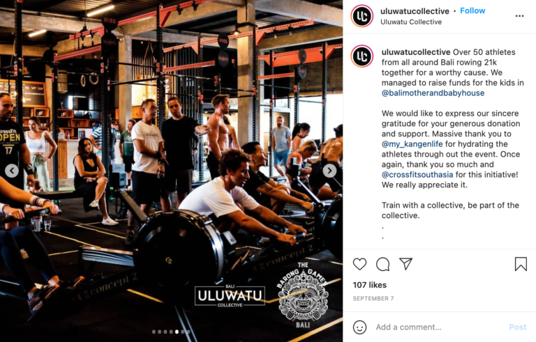 21K Row Fundraiser at Uluwatu Collective