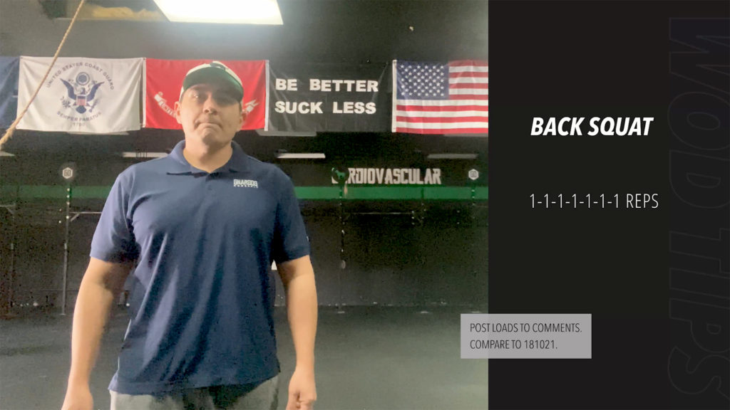 Crossfit back squat workout 2025