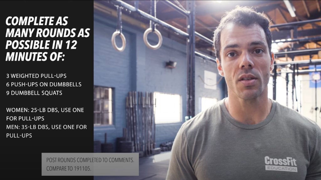 Wod crossfit con dumbbell new arrivals