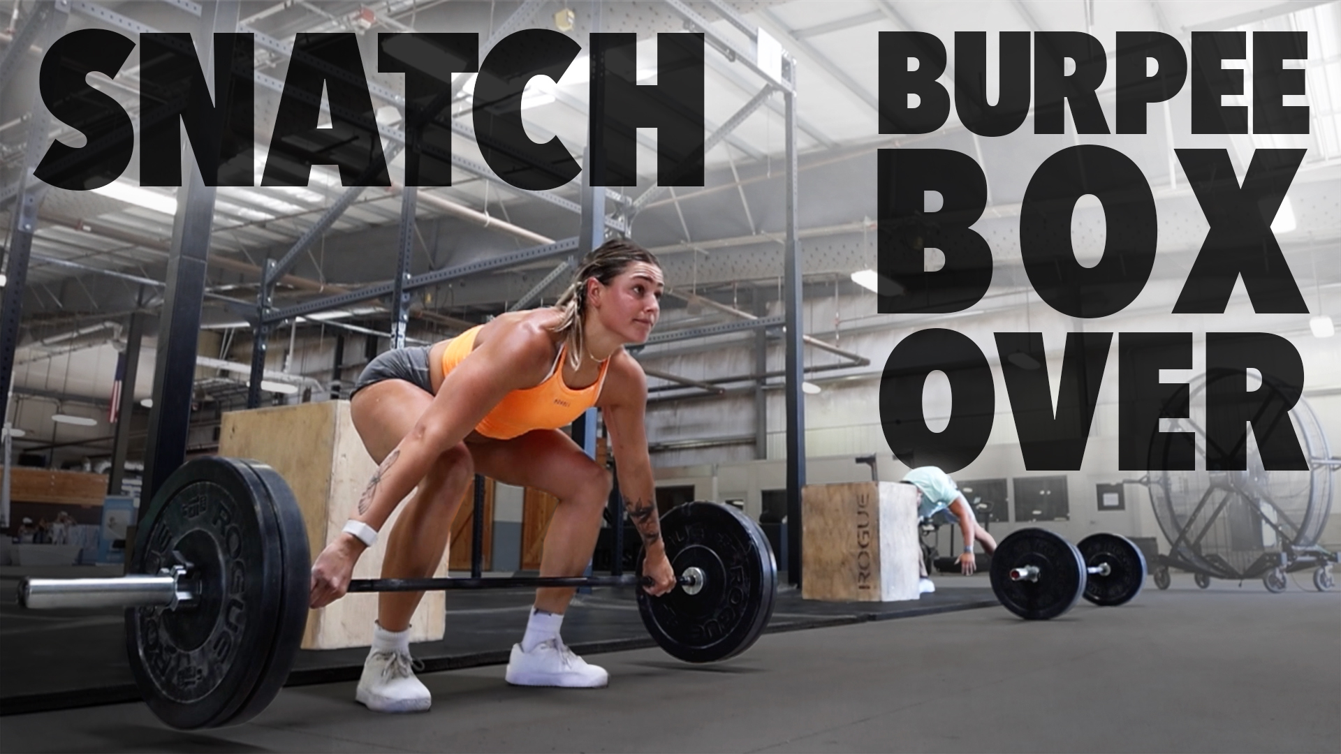 CrossFit WOD Demo Snatch, Burpee Box JumpOver