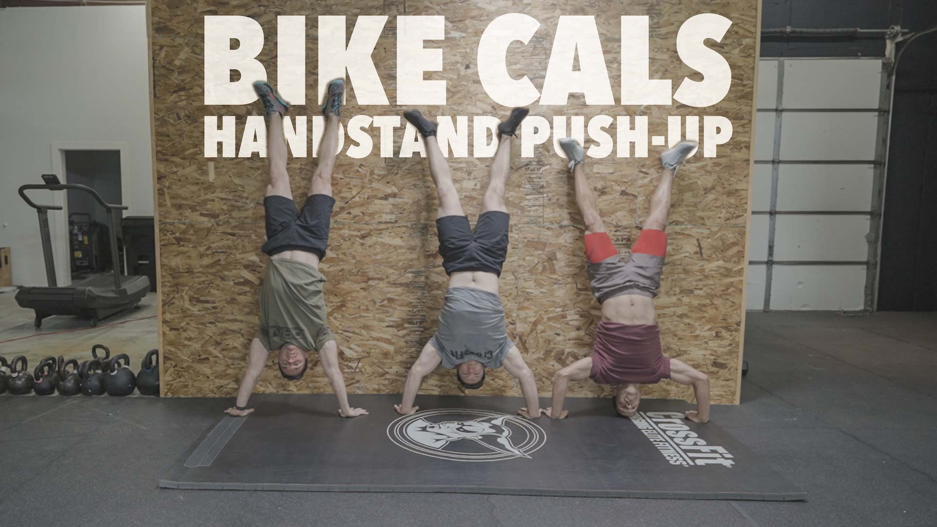 CrossFit WOD Demo Bike, Handstand PushUp