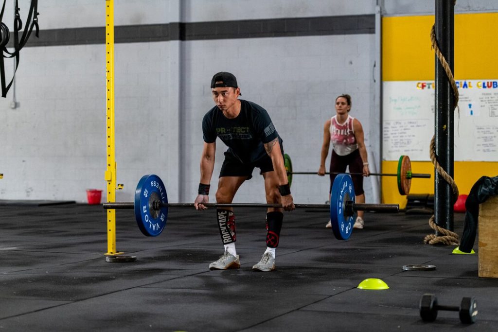 CrossFit athlete shows how to deadlift with proper form
