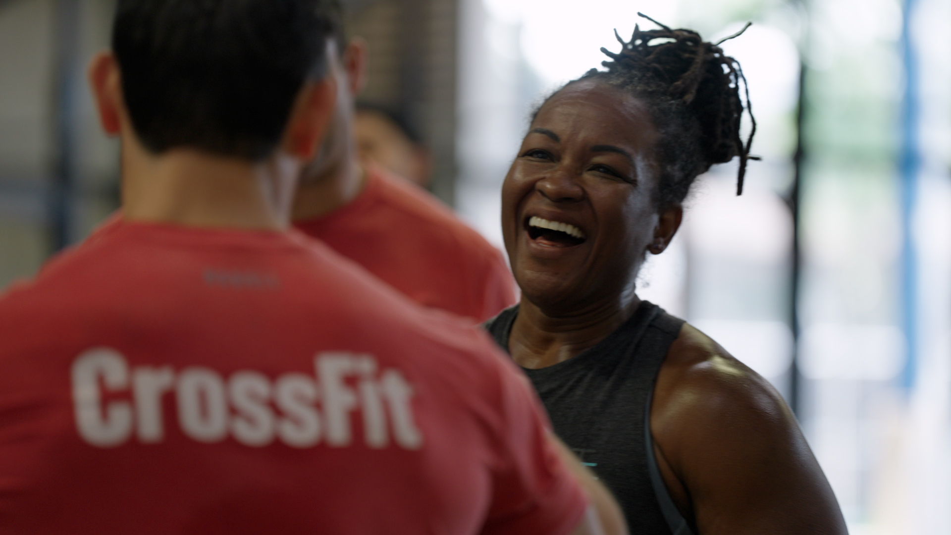 Sarah Howard does Grace in the Spectator Workout Area at the 2023 NOBULL CrossFit Games