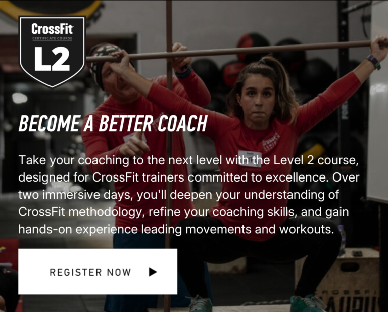 image of CrossFit athletes getting coached