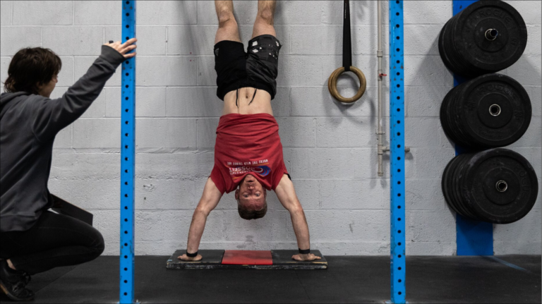The Kipping Handstand Push-Up