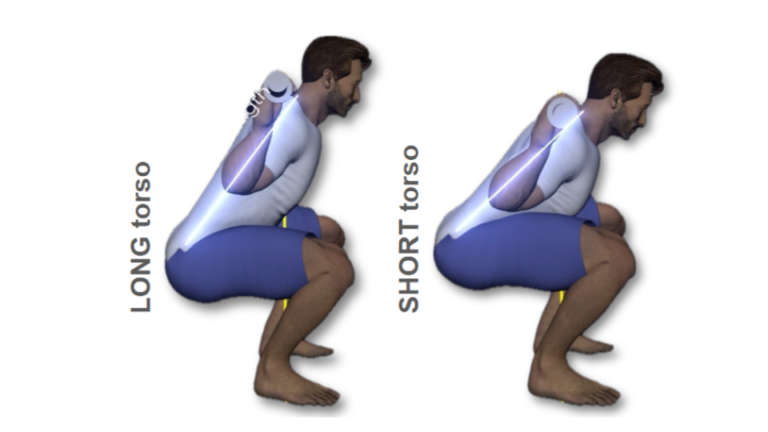 image of CrossFit athlete's torso length