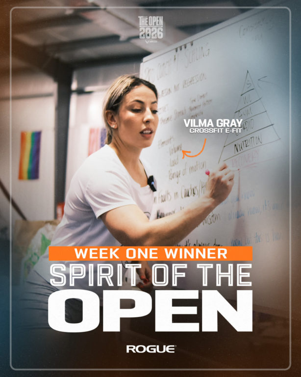 Week 1 Spirit of the Open Award Winner