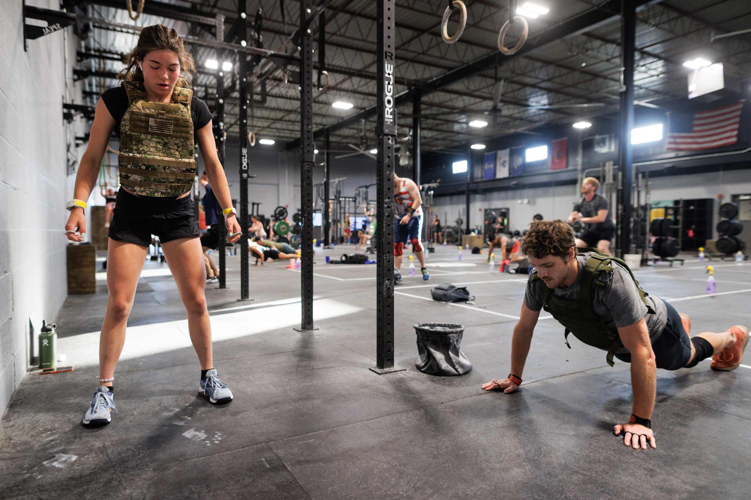 Athletes doing Murph at CrossFit Grandview