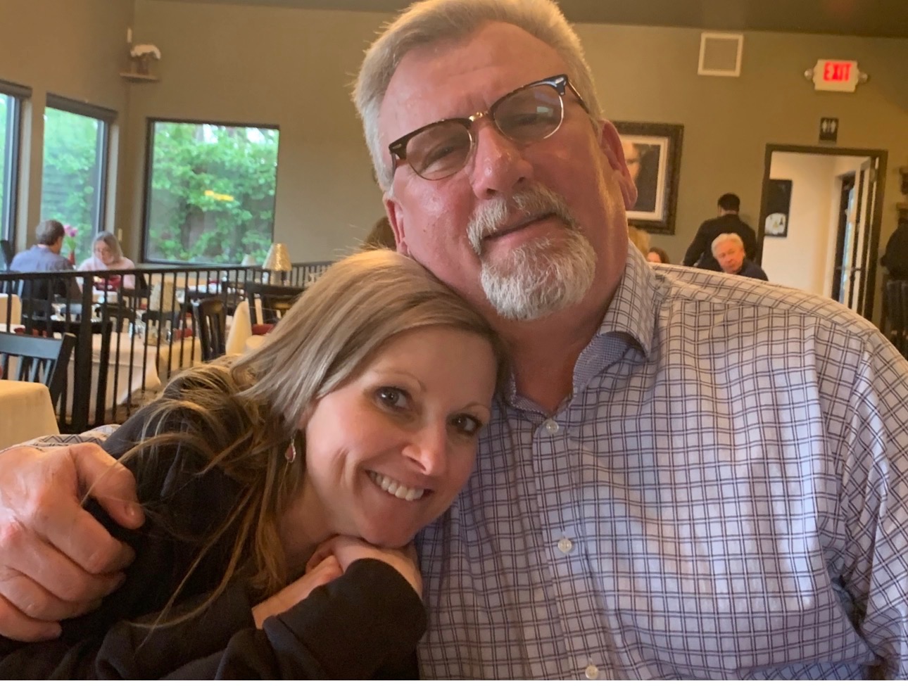 Dave with his stepdaughter Becky