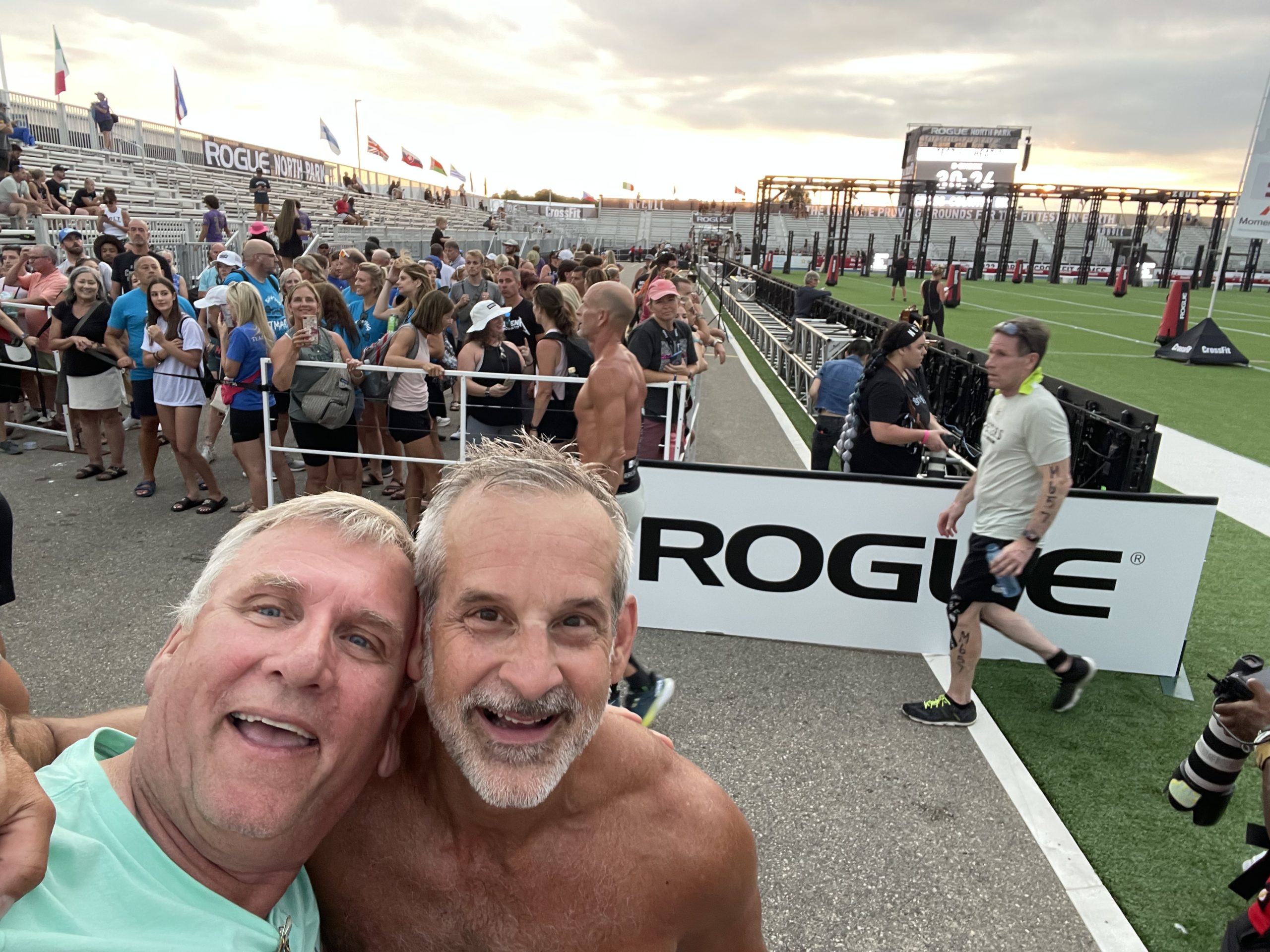 Dave Rueckl and Tom Fameree at the CrossFit Games