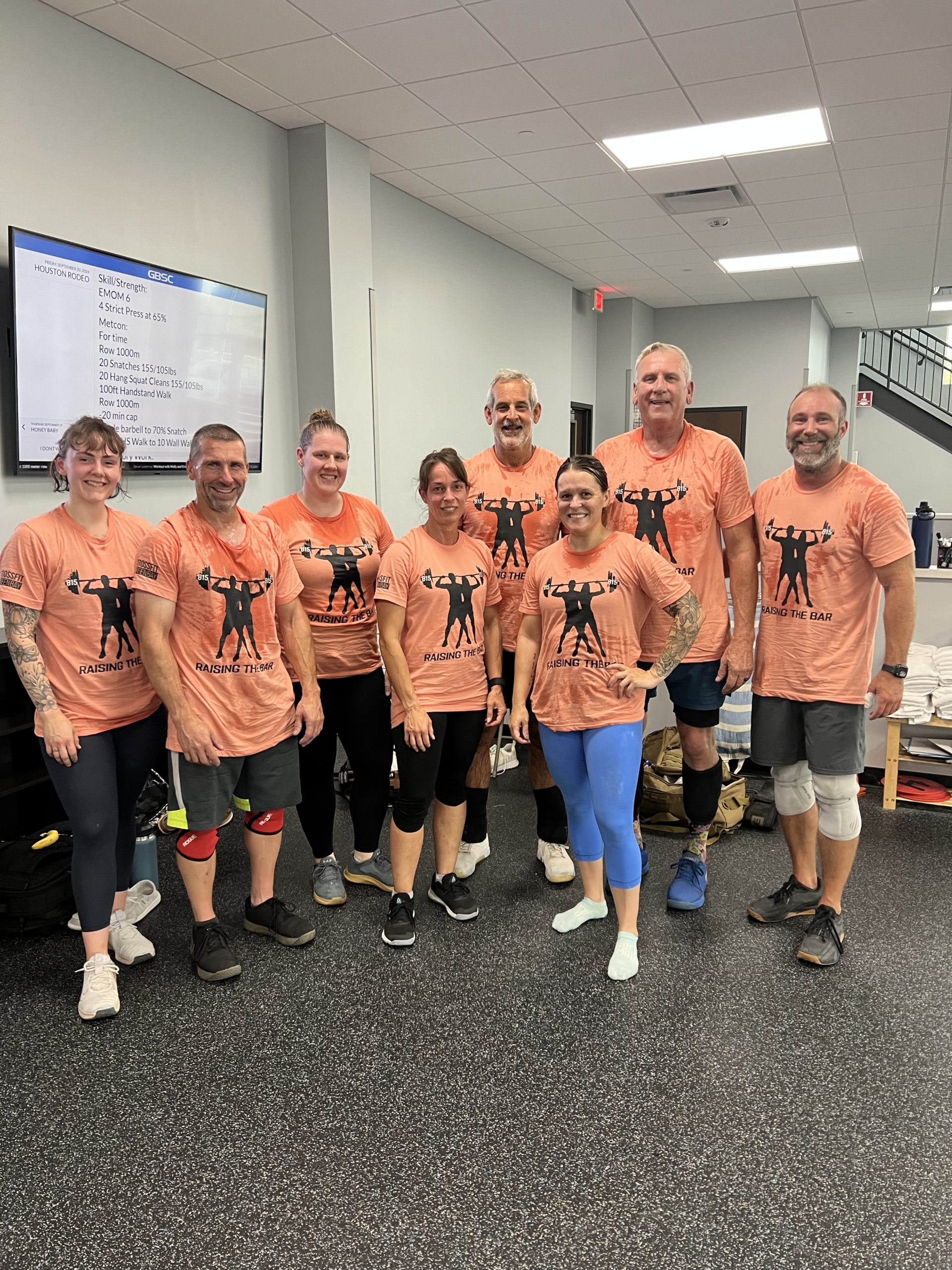 Dave with the community at CrossFit Greenbay